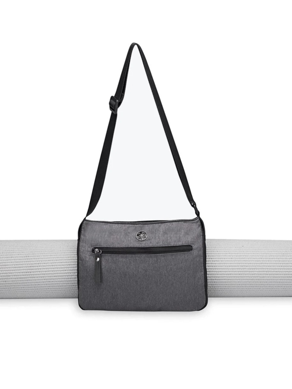 GAIAM Gray Crossbody Yoga Mat Pouch